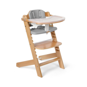 3-in-1 Convertible Natural Wooden High Chair