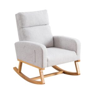 Grey Glider Chair for Living Room
