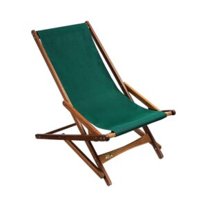 Folding Wood and Canvas Glider Chair