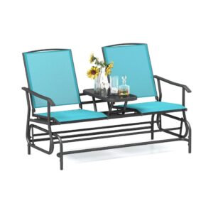 Glider Chair with Tempered Glass Table